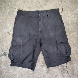'Calvin Klein' faded black object dyed cargo shorts  men's 30